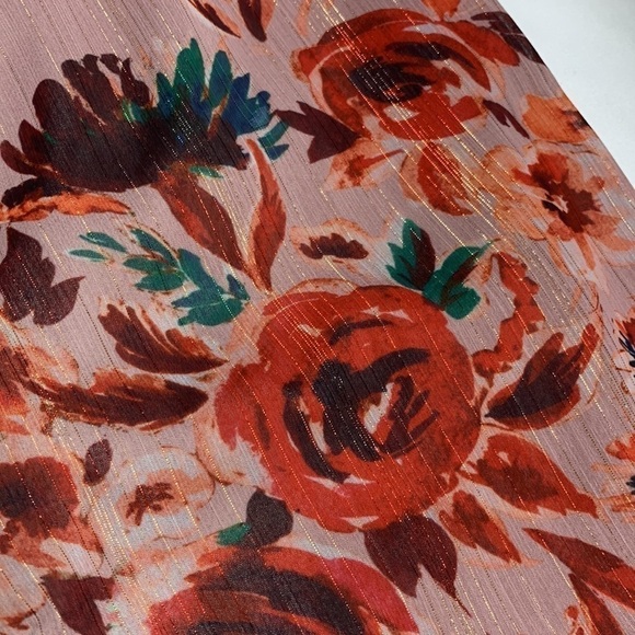 Revolve Lovers and Friends Stacy Midi Dress Size XS Colour Pink Holiday Floral - Picture 12 of 12